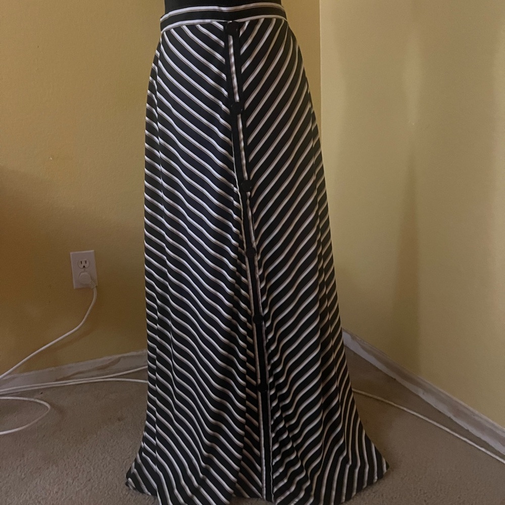 Robert Louis Diagonal Striped Maxi Skirt
